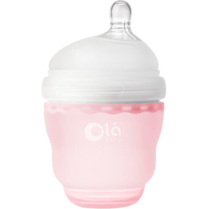 Дитяча силіконова антиколікова пляшечка Olababy GentleBottle Rose Рожевий 120 мл (80450) ТОП в Дніпрі