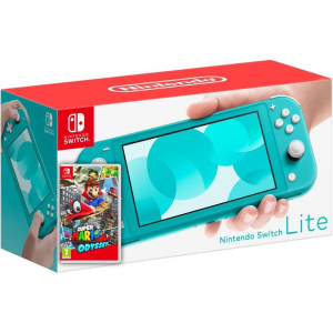 Nintendo Switch Lite Turquoise + Гра Super Mario Odyssey (російська версія) в Дніпрі