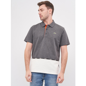 Поло Lacoste YH1539-H17 M (T4) Gray/White (3614039997339) в Дніпрі