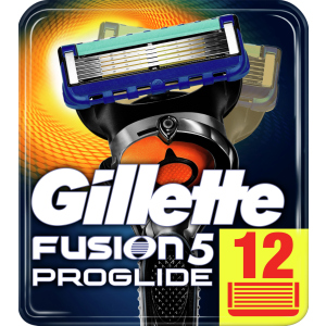 Змінні картриджі для гоління (леза) чоловічі Gillette Fusion5 ProGlide 12 шт (7702018085934)