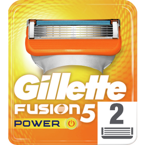 Змінні картриджі для гоління (леза) чоловічі Gillette Fusion5 Power 2 шт (7702018877560) краща модель в Дніпрі