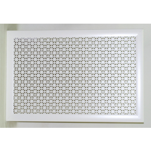 Экран декоративный для радиаторов Berloga Омега Белый 69x39x1,2 см лучшая модель в Днепре