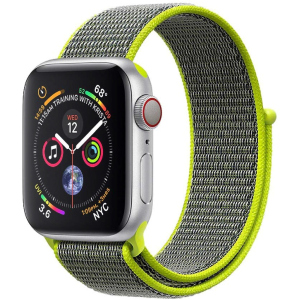 Ремінець Promate Fibro-42 для Apple Watch 42-44 мм 1/2/3/4/5/6/SE Green (fibro-42.green) краща модель в Дніпрі