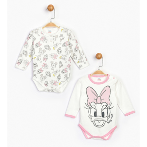 Боді Disney Minnie Mouse MN16077 56-62 см 2 шт Біло-рожеве (8691109822376) рейтинг