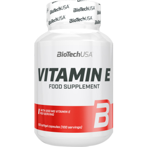 Вітаміни Biotech Vitamin E 200 100 капсул (5999076225965) краща модель в Дніпрі