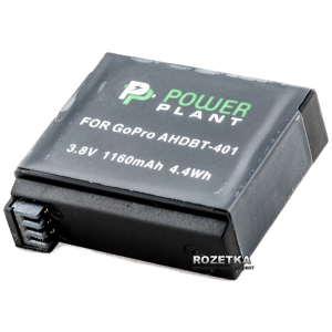 Аккумулятор PowerPlant для GoPro AHDBT-401 (DV00DV1401) лучшая модель в Днепре