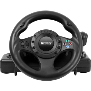 хороша модель Дротове кермо Defender Forsage Drift GT USB PC/PS3 Black (64370)