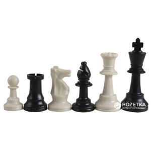 Шахові фігури Schach Queen Стаунтон Пластик Е21 без обтяжувача (20000000012827) в Дніпрі
