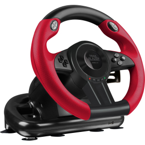 Дротове кермо SPEEDLINK Trailblazer Racing Wheel PC/Xbox One/PS3/PS4 Black/Red (SL-450500-BK) краща модель в Дніпрі