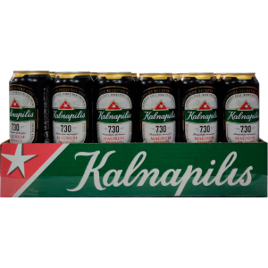 Упаковка пива Kalnapilis 7.30 светлое фильтрованное 7.3% 0.568 л x 24 шт (4770477223696G) в Днепре