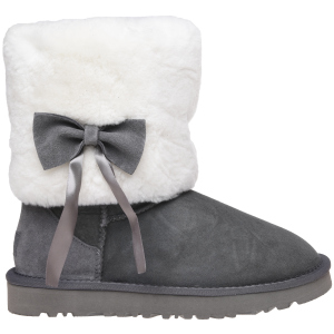 Уггі UGG Classic Short Fur Bow 117013 41 Grey в Дніпрі