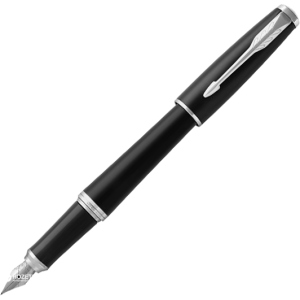 Ручка перьевая Parker Urban 17 Muted Black CT FP F Черная Черно-серебристый корпус (30 111) ТОП в Днепре