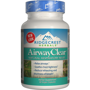 Натуральна добавка Ridgecrest Herbals AirwayClear 60 гелевих капсул (355724001209) в Дніпрі