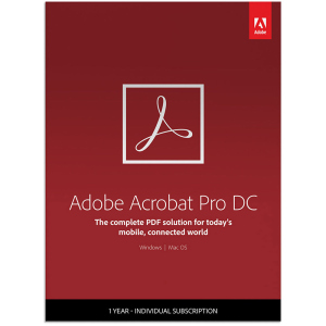 Adobe Acrobat Pro DC для команд. Продовження ліцензії для комерційних організацій та приватних користувачів, річна передплата (VIP Select передплата на 3 роки) на одного користувача в межах замовлення від 50 до 99