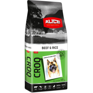 Сухой корм Alice Croq Beef and Rice с говядиной и рисом 17 кг (5997328300750)