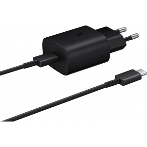 Зарядний пристрій Samsung 25W PD Wall Charger Type-C Cable Black (EP-TA800XBEGRU) ТОП в Дніпрі