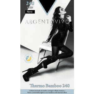 Колготки Argentovivo Thermo Bamboo 240 Den 2 р. Nero (8051403076132) в Дніпрі