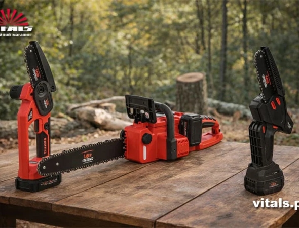 Акумуляторні пили Vitals: яку пилу на акумуляторі обрати для саду, дачі та дров